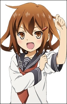 Аниме персонаж Икадзути / Ikazuchi из аниме Kantai Collection: KanColle