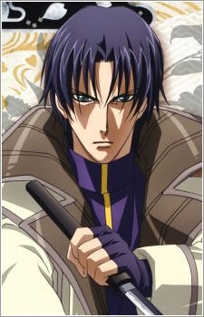 Аниме персонаж Аоси Синомори / Aoshi Shinomori из аниме Rurouni Kenshin: Meiji Kenkaku Romantan