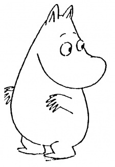 Аниме персонаж Муми-тролль / Moomintroll из аниме Muumin