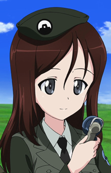 Аниме персонаж Мэгуми / Megumi из аниме Girls & Panzer Movie