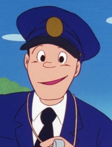 Аниме персонаж Проводник поезда / Train Conductor из аниме Panda Kopanda
