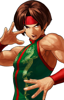 Аниме персонаж Kensou Sie из аниме The King of Fighters: Destiny