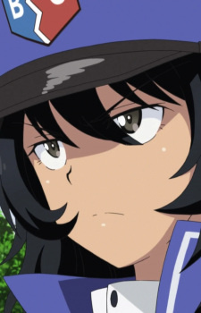Аниме персонаж Rena Andou из аниме Girls & Panzer: Saishuushou Part 1