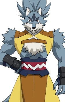 Аниме персонаж Тигровый волк / Tigerwolf из аниме Gundam Build Divers