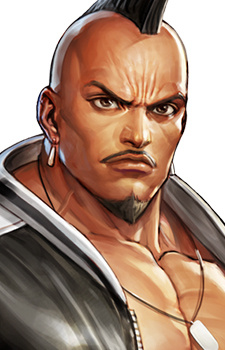 Аниме персонаж Heavy D! из аниме The King of Fighters: Destiny