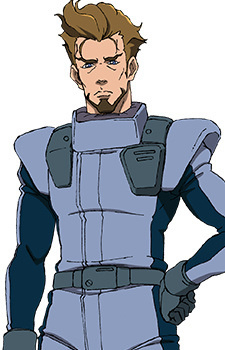 Аниме персонаж Яго Хаакана / Iago Haakana из аниме Mobile Suit Gundam NT