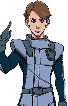 Аниме персонаж Таман / Taman из аниме Mobile Suit Gundam NT