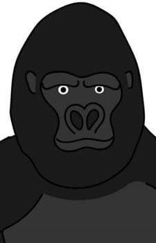 Аниме персонаж Виртуальная Горилла / Virtual Gorilla из аниме Virtual-san wa Miteiru