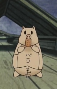 Аниме персонаж Свинья / Pig из аниме Nekojiru-sou