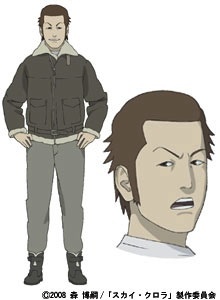 Аниме персонаж Уроюки Шинода / Uroyuki Shinoda из аниме The Sky Crawlers