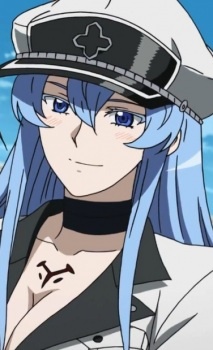 Аниме персонаж Эсдэт / Esdeath из аниме Akame ga Kill!