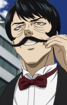Аниме персонаж Упругие Усы / Spring Mustache из аниме One Punch Man