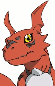 Аниме персонаж Гилмон / Guilmon из аниме Digimon Tamers