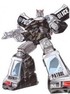 Аниме персонаж Проул / Prowl из аниме Tatakae! Chou Robot Seimeitai Transformers
