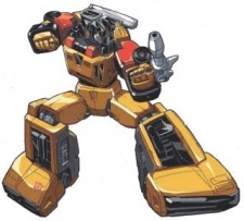 Аниме персонаж Санстрикер / Sunstreaker из аниме Tatakae! Chou Robot Seimeitai Transformers