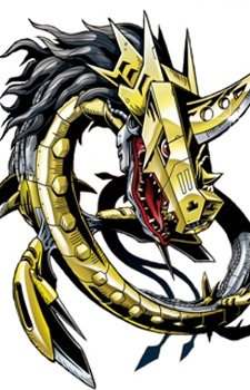 Аниме персонаж Метал Сидрамон / Metal Seadramon из аниме Digimon Adventure