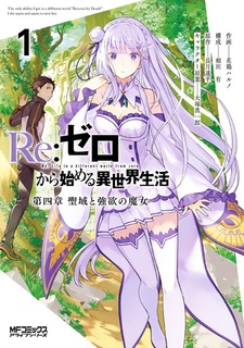 Обложка от манги Re:Zero. Жизнь с нуля в альтернативном мире — Глава четвёртая. Святилище и ведьма жадности