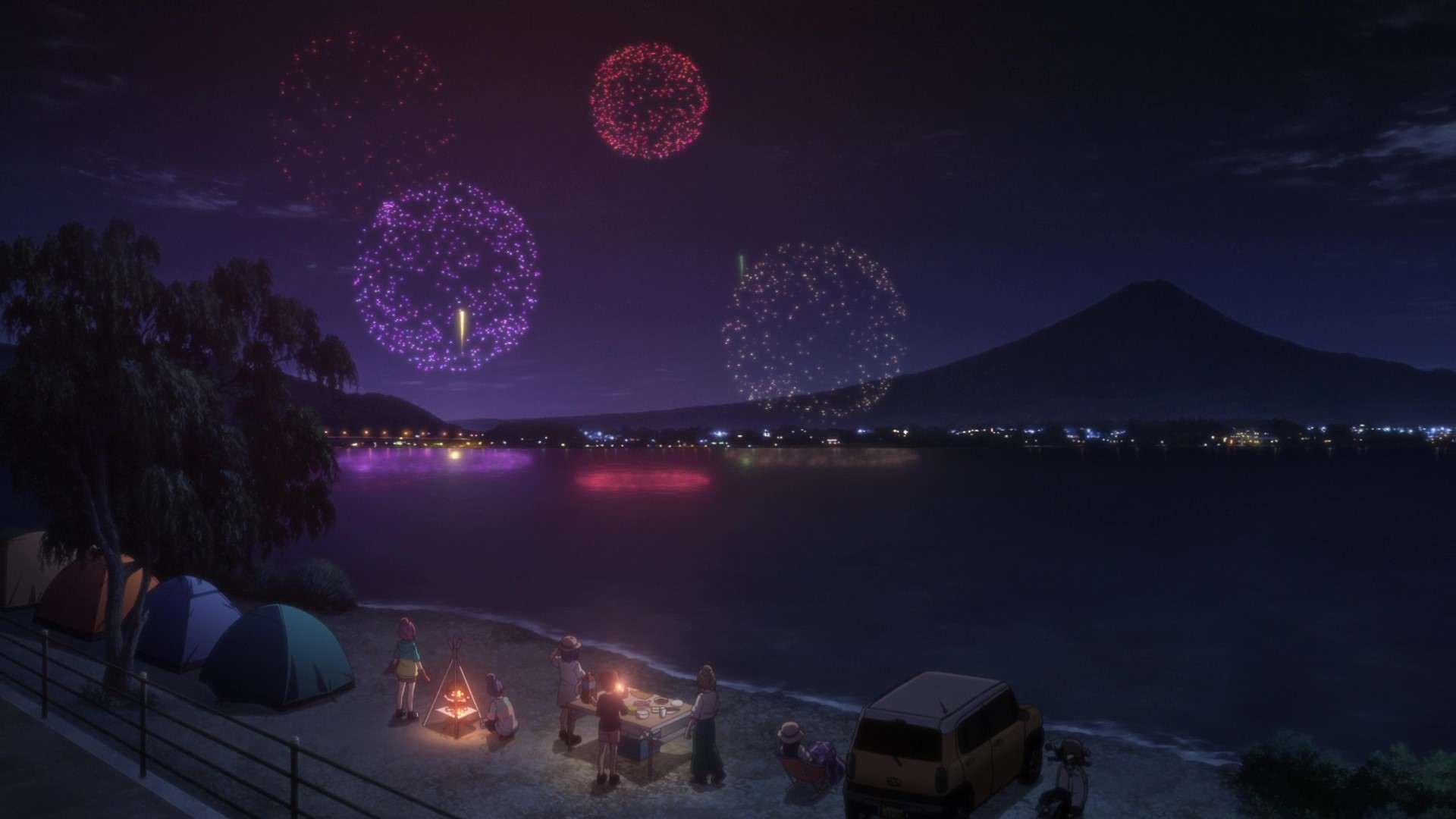 Скриншот из аниме Лагерь на свежем воздухе. Фильм