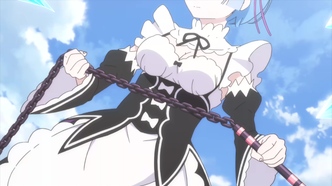 Скриншот из аниме Re:Zero. Жизнь с нуля в альтернативном мире 2. Часть 1