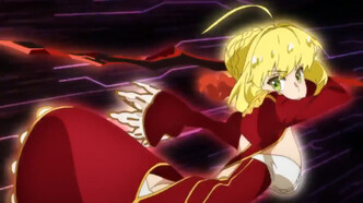 Скриншот из аниме Логры мечей и магии: Богиня древности x Судьба/Экстелла
