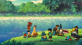 Скриншот из аниме Покемон: Современное поколение - Лукарио и загадка Мью