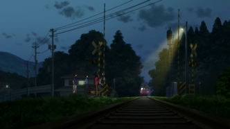 Скриншот из аниме Откуда лучше видно фейерверк?