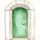 Green door